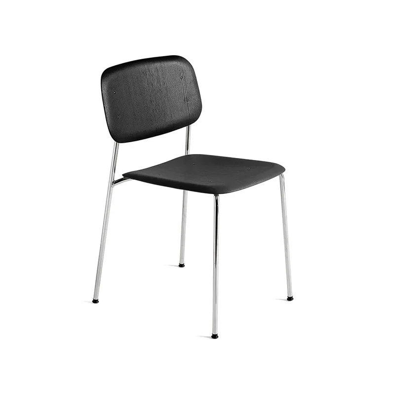 Soft Edge 40 Stuhl Schwarze Eiche-Chromgestell van HAY – productfoto