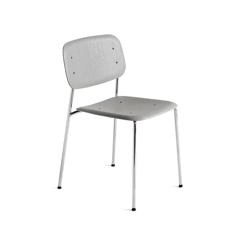 Soft Edge 40 Stuhl Soft grey-Chromgestell by HAY – product photo