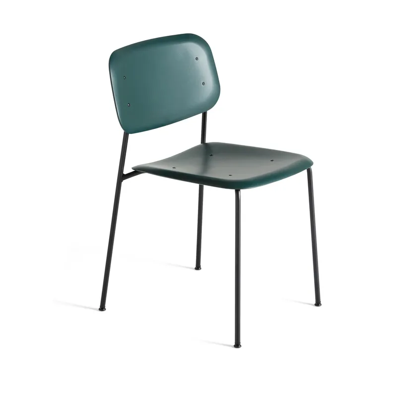Soft Edge 45 Stuhl Hunter-schwarzes Stahlgestell by HAY – product photo