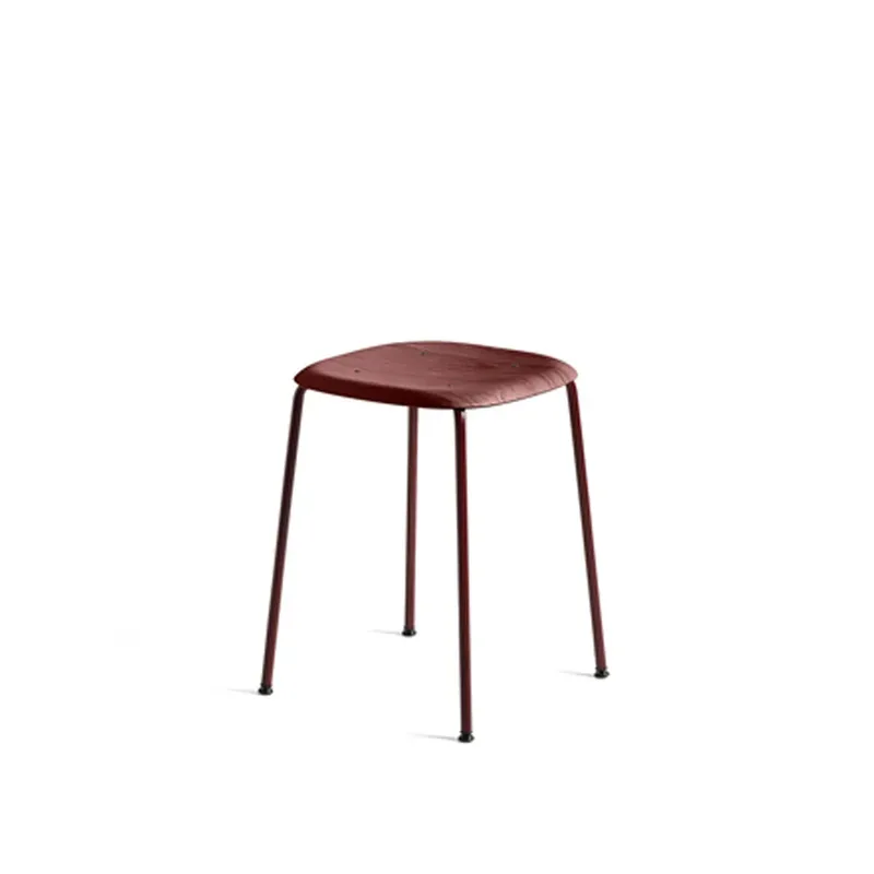 Soft Edge 70 Hocker Fall red, Fall red Stahlgestell de HAY – photo du produit