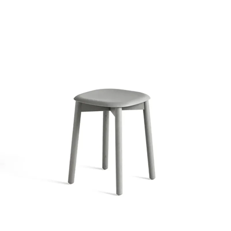 Soft Edge 72 Hocker Soft grey-soft grey Eichen­gestell de HAY – photo du produit