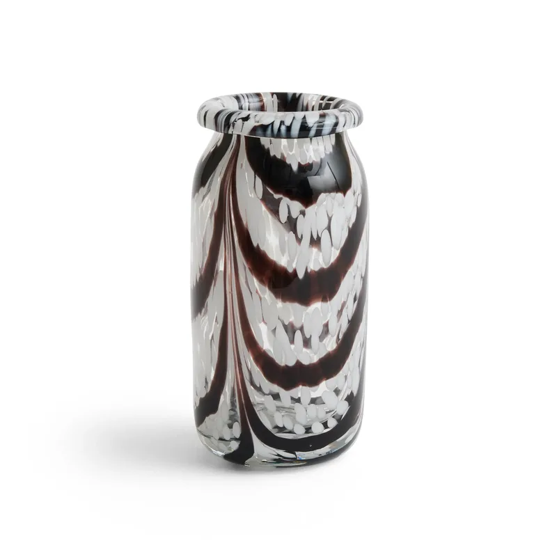 Splash Rollkragen Vase XS 19 cm Coffee and White by HAY – product photo