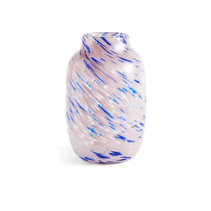 Splash Round Vase L 30cm Light pink-blue by HAY – product photo