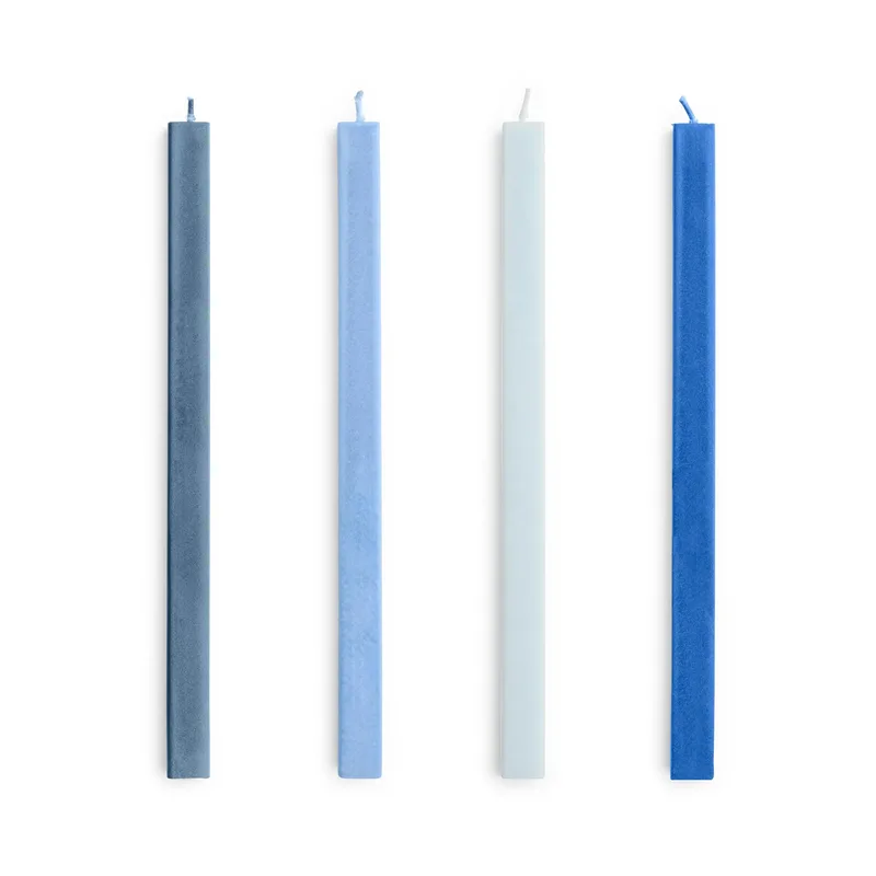 Square Candle Kerzenmix 4er-Pack Blues från HAY – produktbild