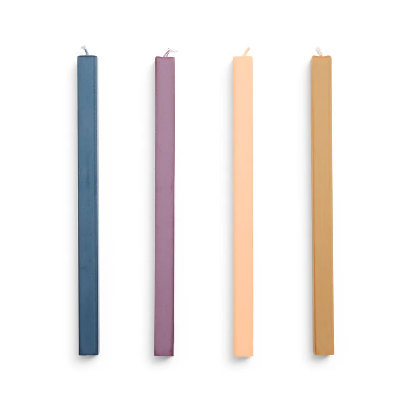 Square Candle Kerzenmix 4er-Pack Dark by HAY – product photo