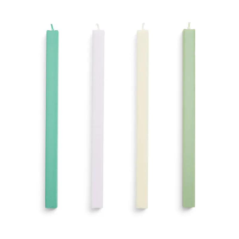 Square Candle Kerzenmix 4er-Pack Pastel by HAY – product photo