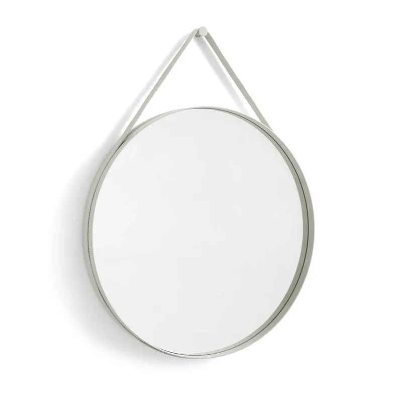 Strap Mirror Spiegel Ø70cm Light grey by HAY – product photo