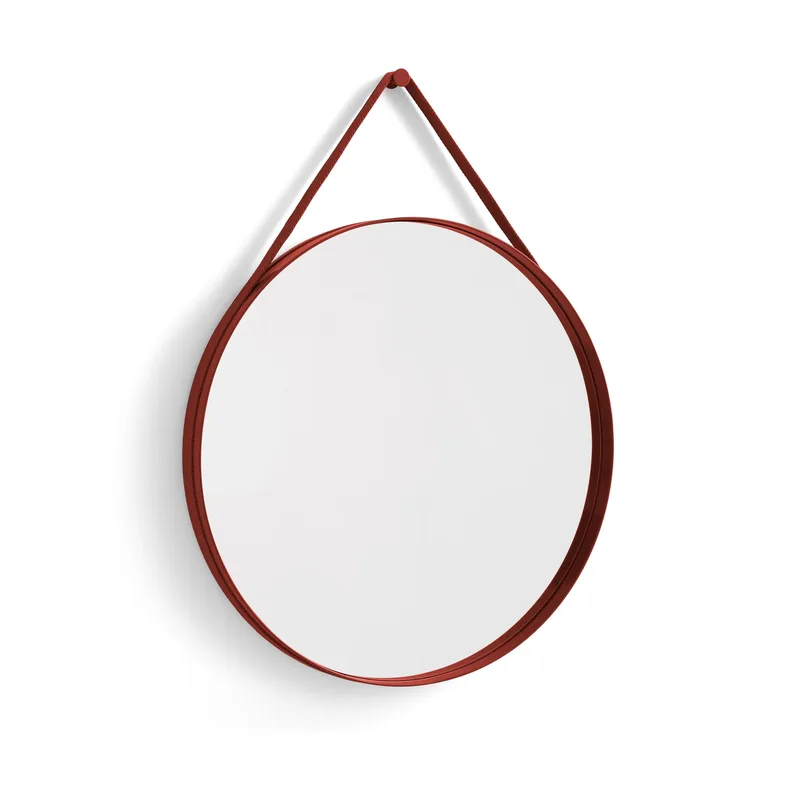 Strap Mirror Spiegel Ø70cm Red by HAY – product photo