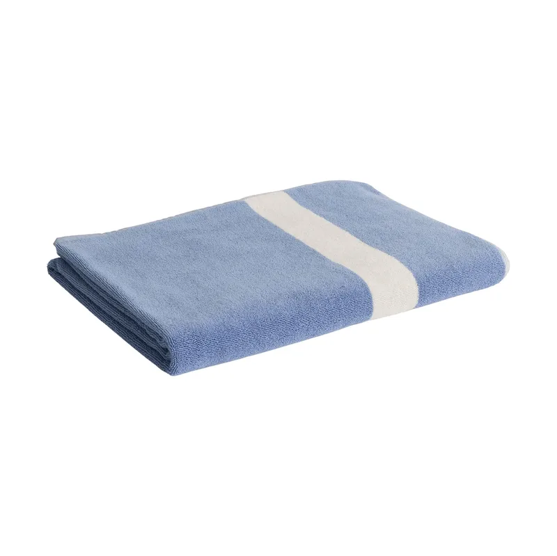 Stripe Handtuch Dusty blue, 100x150 cm by HAY – product photo