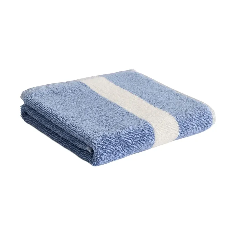Stripe Handtuch Dusty blue, 40x60 cm by HAY – product photo