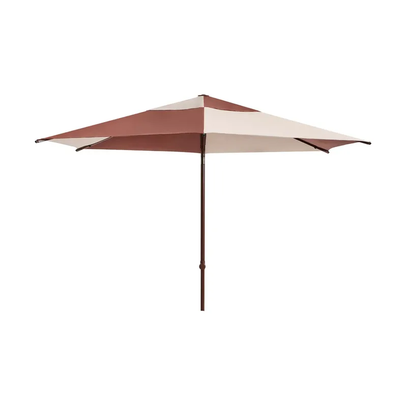 Terrazza Hexagon Sonnenschirm Off-white-burgundy van HAY – productfoto