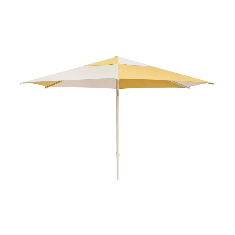 Terrazza Hexagon Sonnenschirm Off white-ochre von HAY – Produktfoto