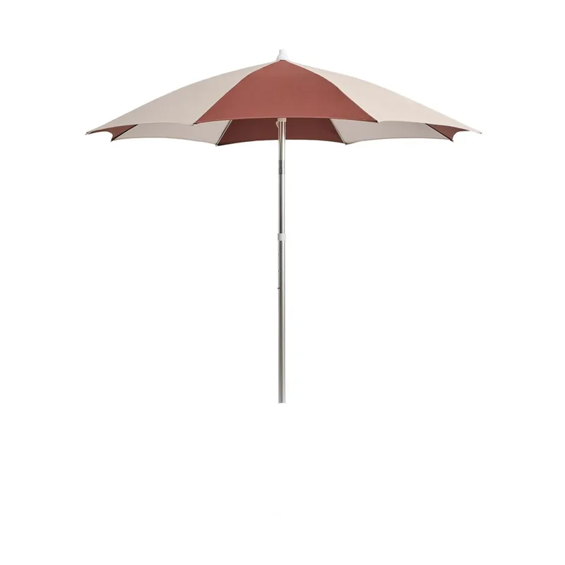 Terrazza Octagon Sonnenschirm Off-white-burgundy van HAY – productfoto