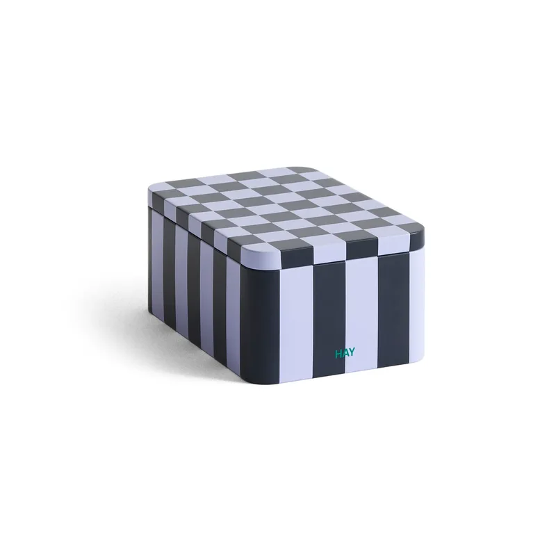 Tin Container Verwahrungsdose small Dark blue-lavender de HAY – photo du produit