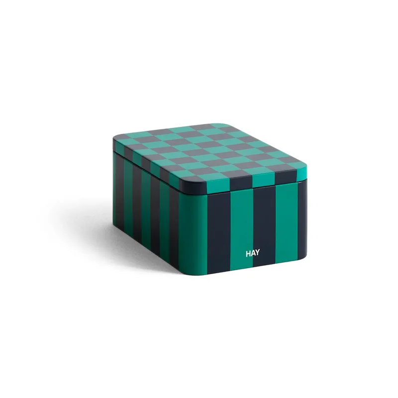 Tin Container Verwahrungsdose small Green-dark blue by HAY – product photo