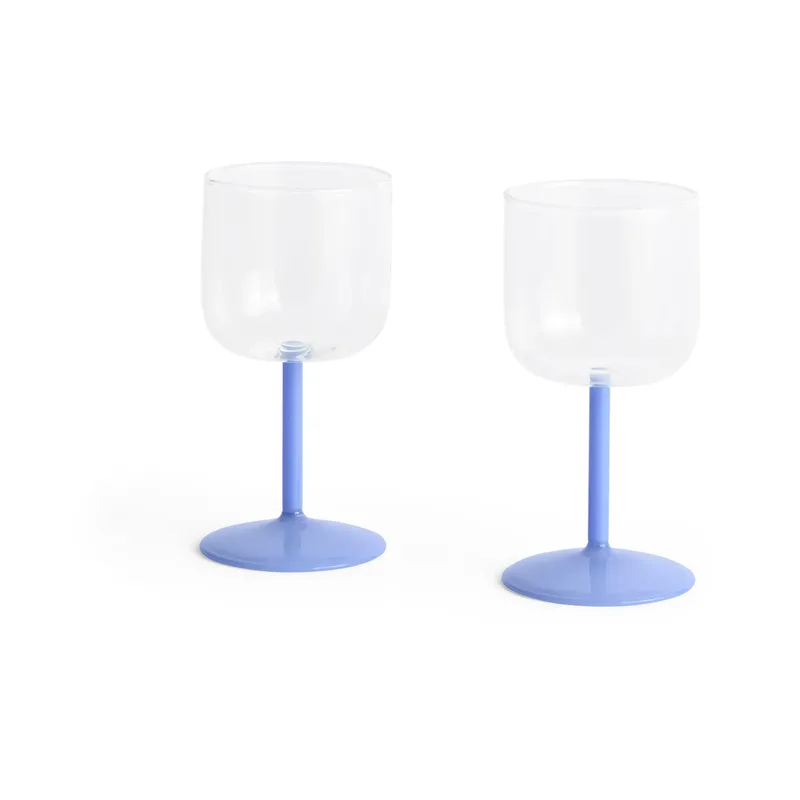 Tint Weinglas 25cl 2er-Pack Clear-jade light blue från HAY – produktbild