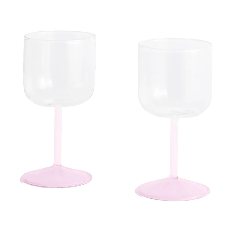 Tint Weinglas 25cl 2er-Pack Clear-jade light pink-light pink van HAY – productfoto