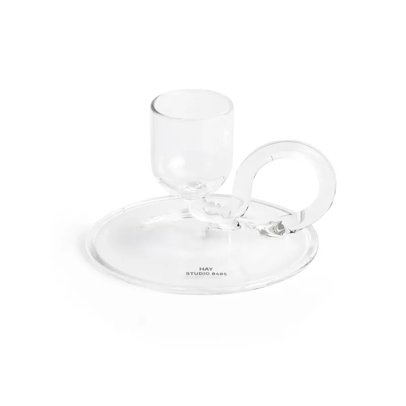 Tiny Kerzenhalter curved Clear by HAY – product photo