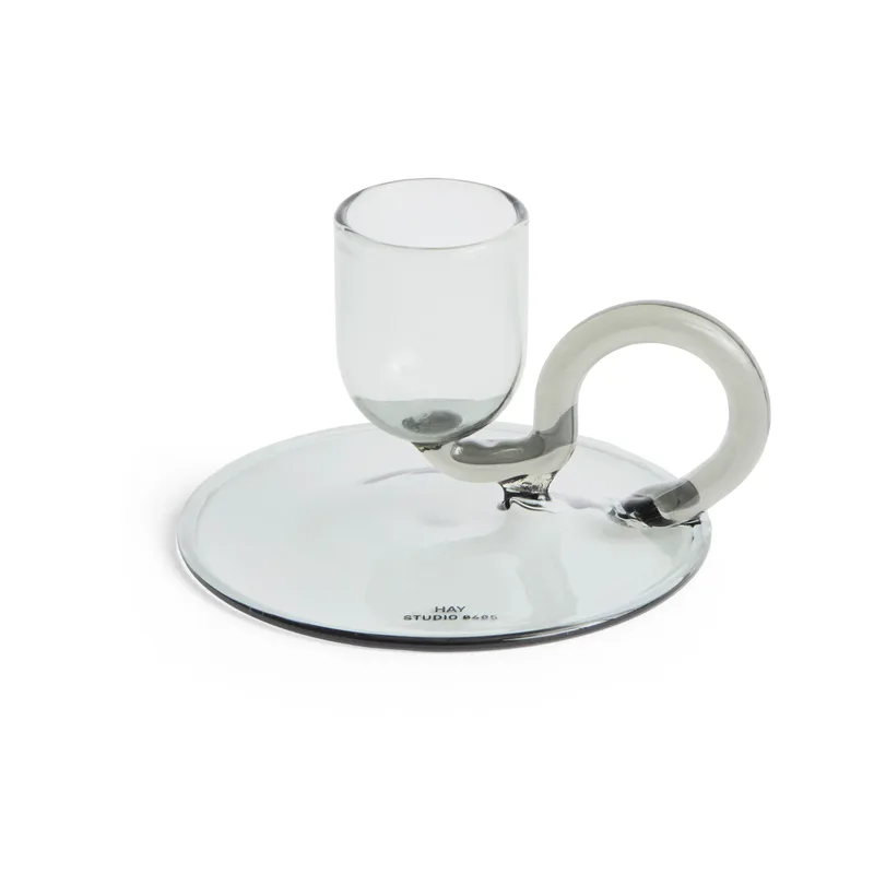 Tiny Kerzenhalter curved Grey von HAY – Produktfoto