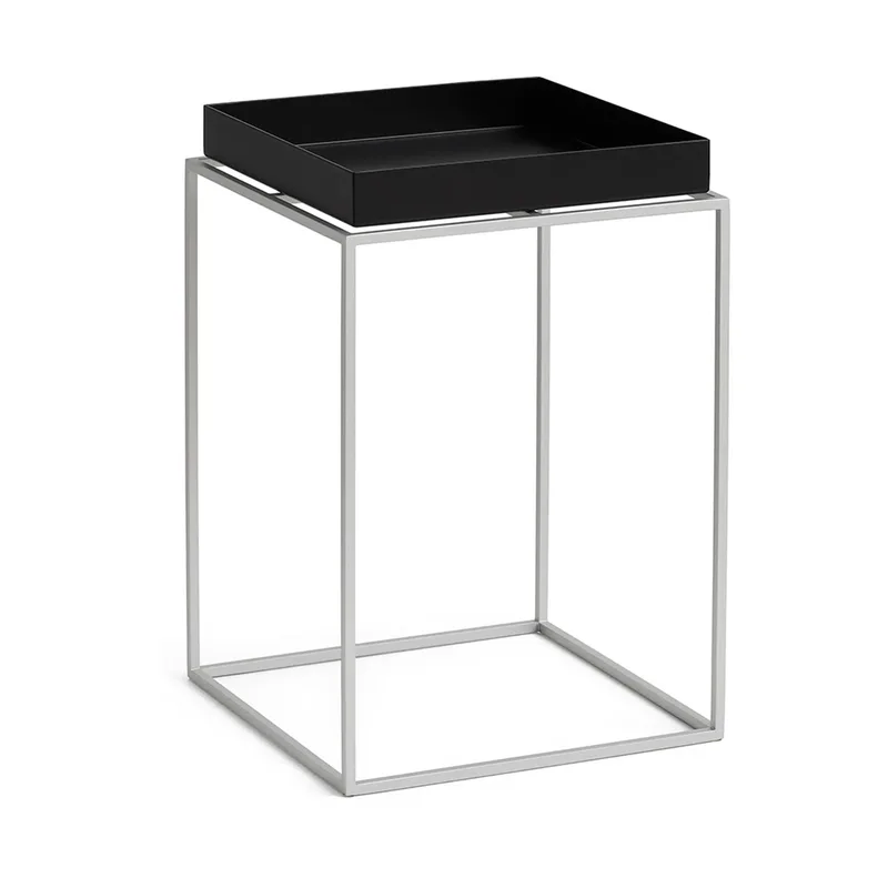 Tray Table mittelhoher Beistelltisch Black-Silikon grau, 30x30x44 cm by HAY – product photo