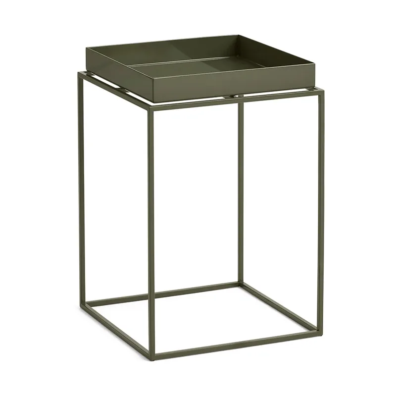 Tray Table mittelhoher Beistelltisch Olivgrün, 30x30x44 cm by HAY – product photo