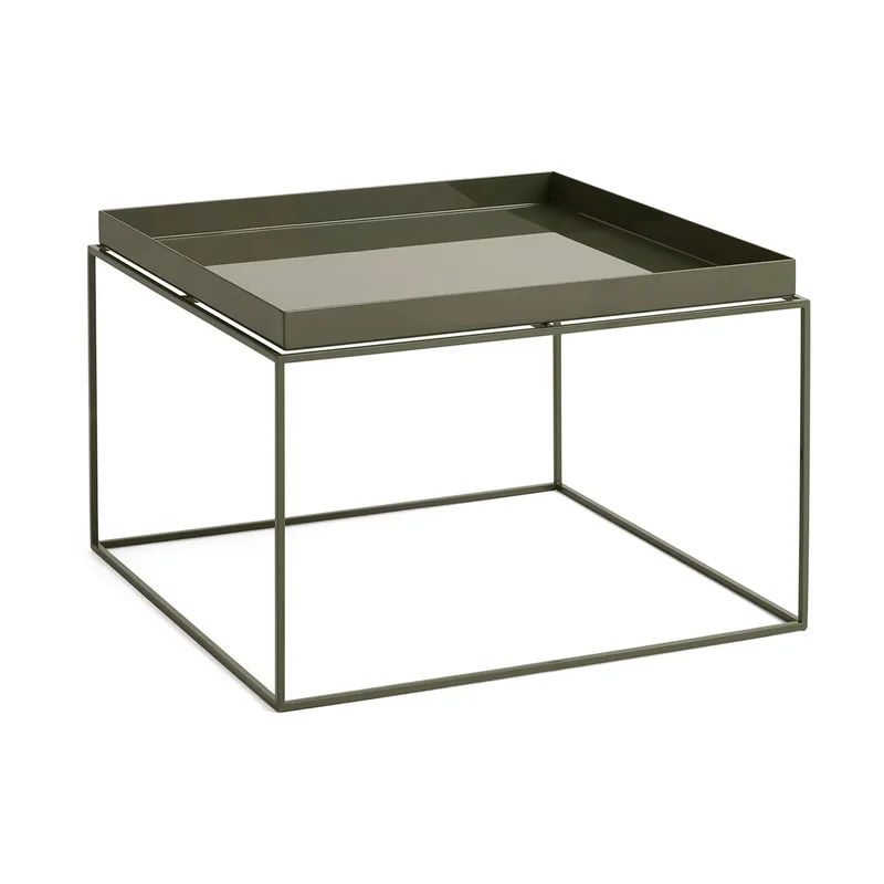 Tray Table mittelhoher Beistelltisch Olivgrün, 60x60x39 cm by HAY – product photo