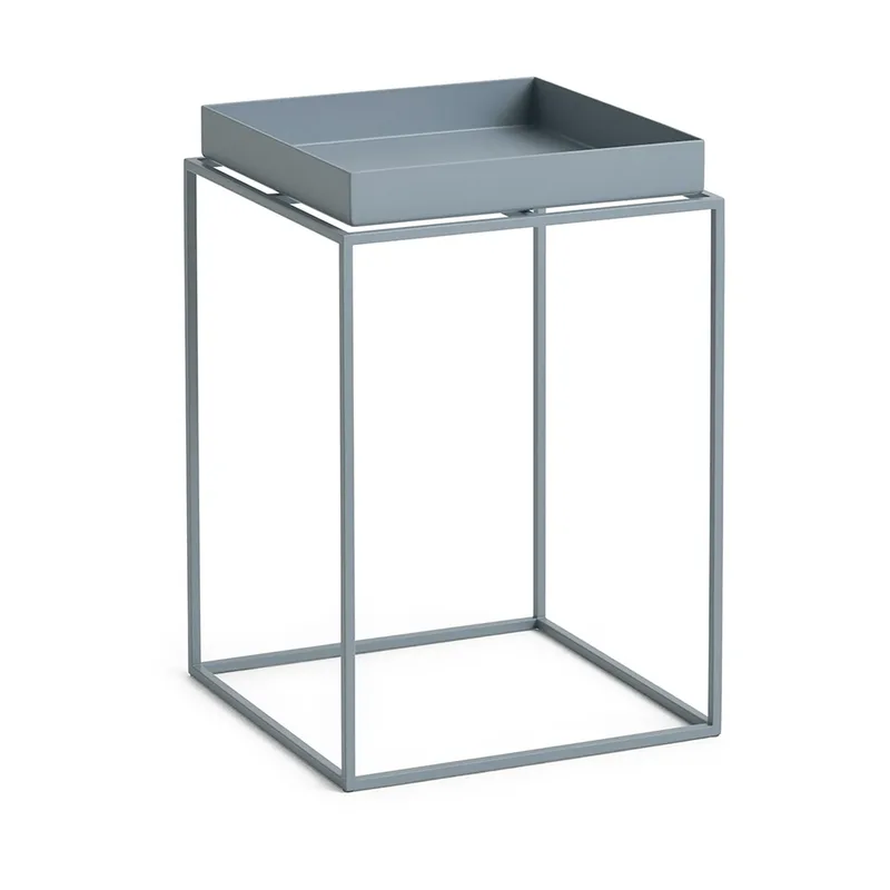 Tray Table mittelhoher Beistelltisch Taubenblau, 30x30x44 cm från HAY – produktbild