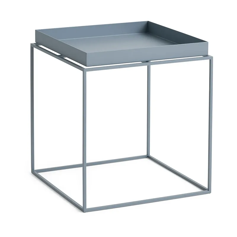 Tray Table mittelhoher Beistelltisch Taubenblau, 40x40x44 cm by HAY – product photo