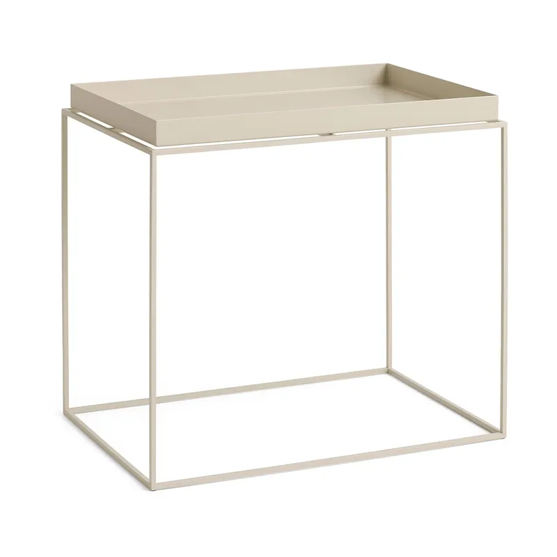 Tray Table mittelhoher Beistelltisch Warm Beige, 40x60x54 cm by HAY – product photo