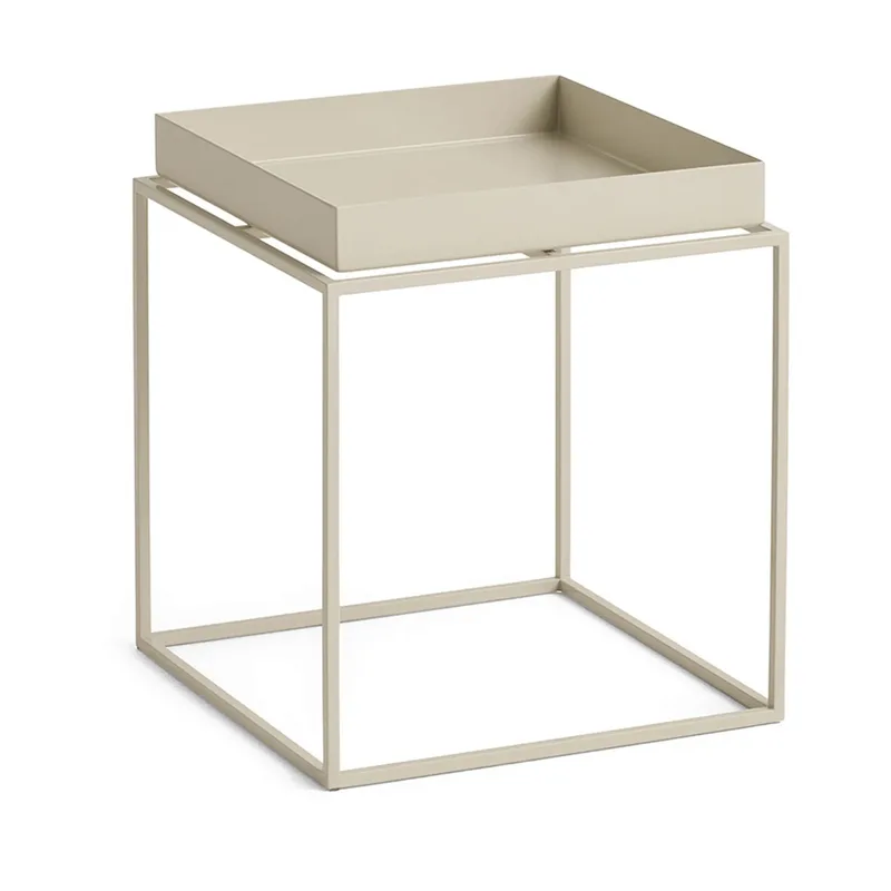 Tray Table mittelhoher Beistelltisch Warmes Beige, 30x30x34 cm by HAY – product photo