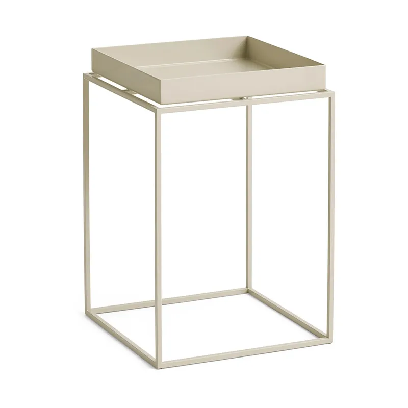 Tray Table mittelhoher Beistelltisch Warmes Beige, 30x30x44 cm by HAY – product photo
