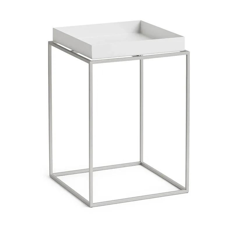 Tray Table mittelhoher Beistelltisch White-Silikon grau, 30x30x44 cm by HAY – product photo
