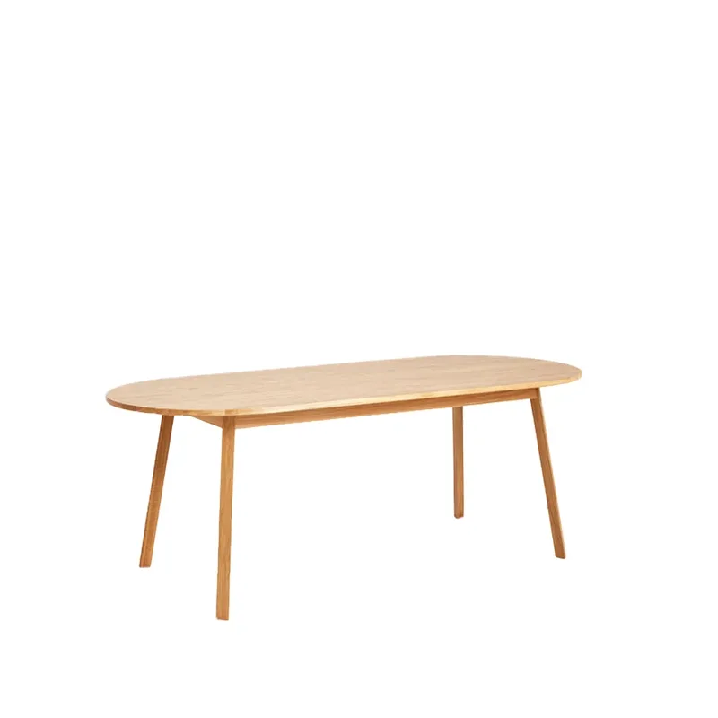 Triangle Leg Esstisch Eiche lackiert, 200x85 cm från HAY – produktbild