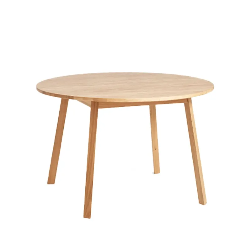 Triangle Leg Esstisch Rund water-based lacquered oak från HAY – produktbild
