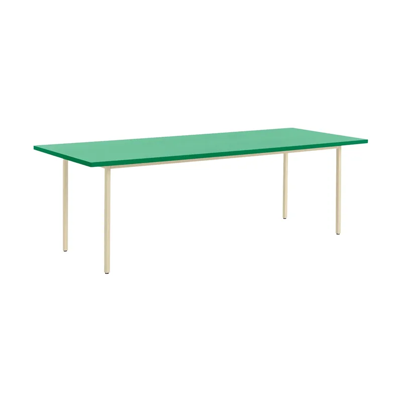 Two-Colour Esstisch 90x240 cm Ivory-green mint by HAY – product photo