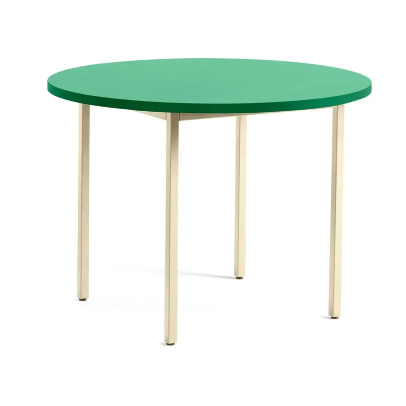 Two-Colour Esstisch Ø105 cm Ivory-green mint by HAY – product photo