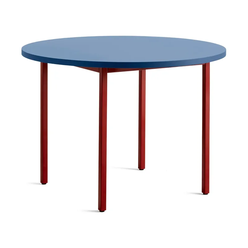 Two-Colour Esstisch Ø105 cm Maroon red-blue by HAY – product photo