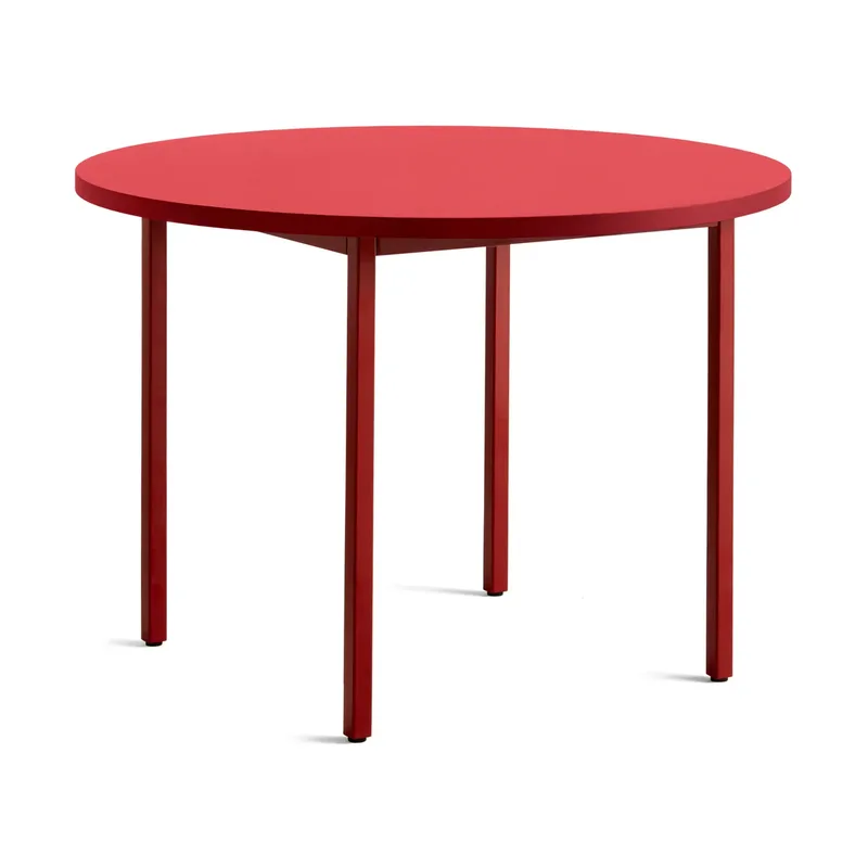 Two-Colour Esstisch Ø105 cm Maroon red-red by HAY – product photo