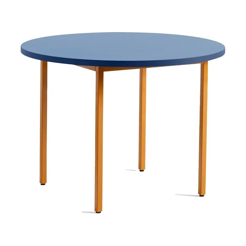 Two-Colour Esstisch Ø105 cm Ochre-blue by HAY – product photo