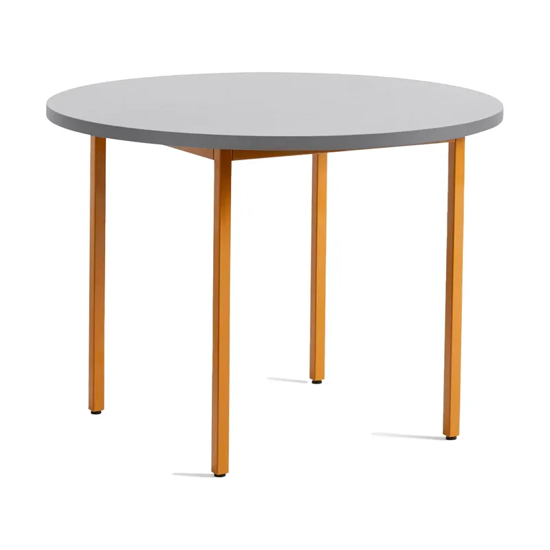Two-Colour Esstisch Ø105 cm Ochre-light grey by HAY – product photo