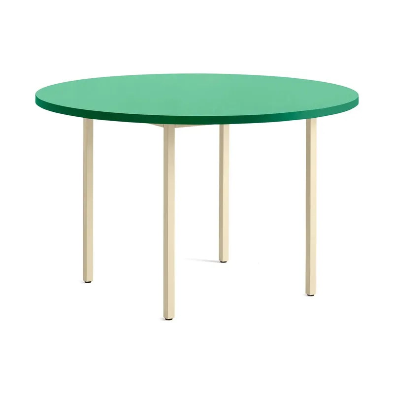 Two-Colour Esstisch Ø120 cm Ivory-green mint by HAY – product photo