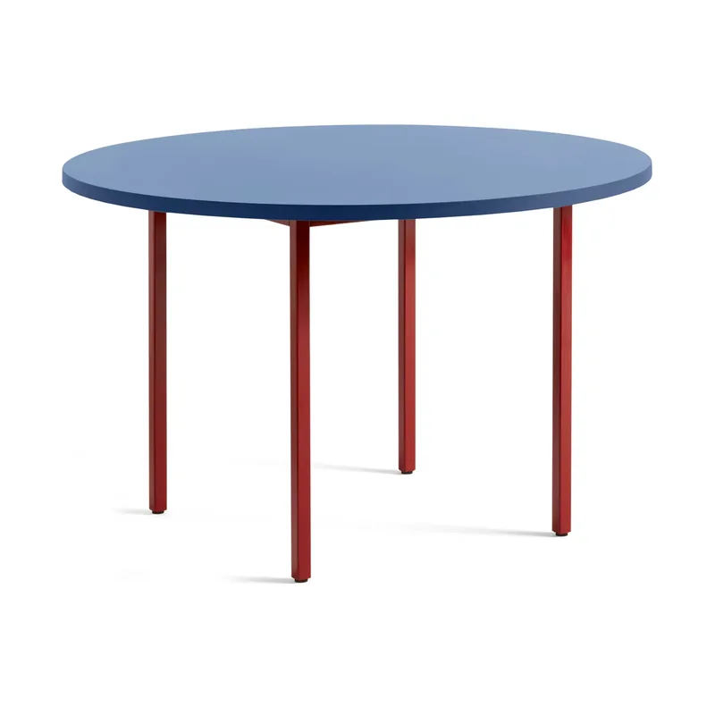 Two-Colour Esstisch Ø120 cm Maroon red-blue by HAY – product photo