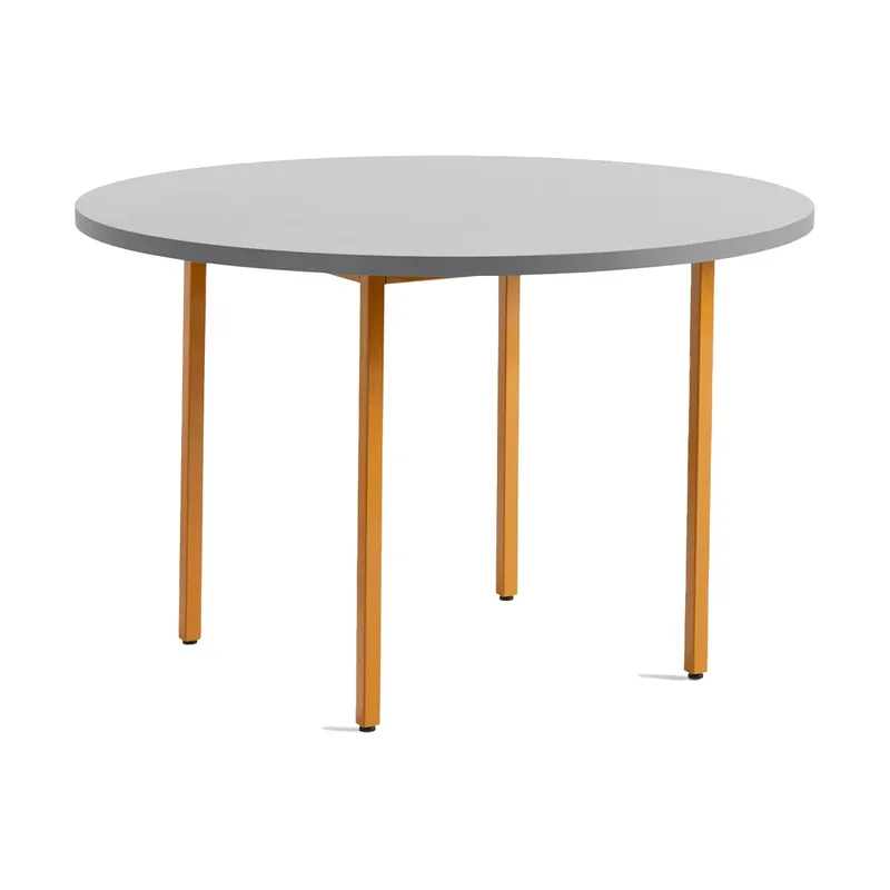 Two-Colour Esstisch Ø120 cm Ochre-light grey by HAY – product photo