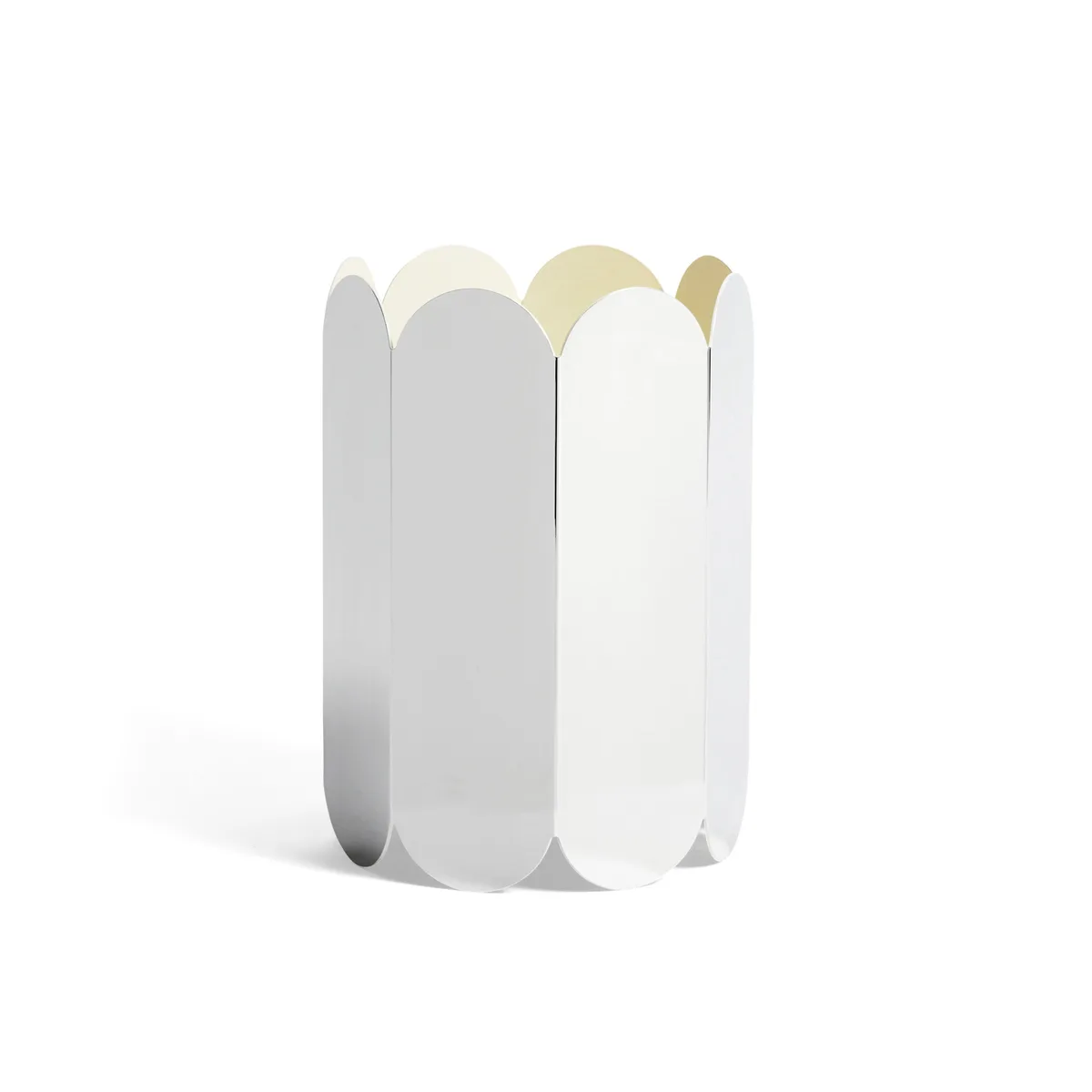 Vase Arcs - Spiegel - rostfreier Stahl - Designer Muller Van Severen van HAY – productfoto