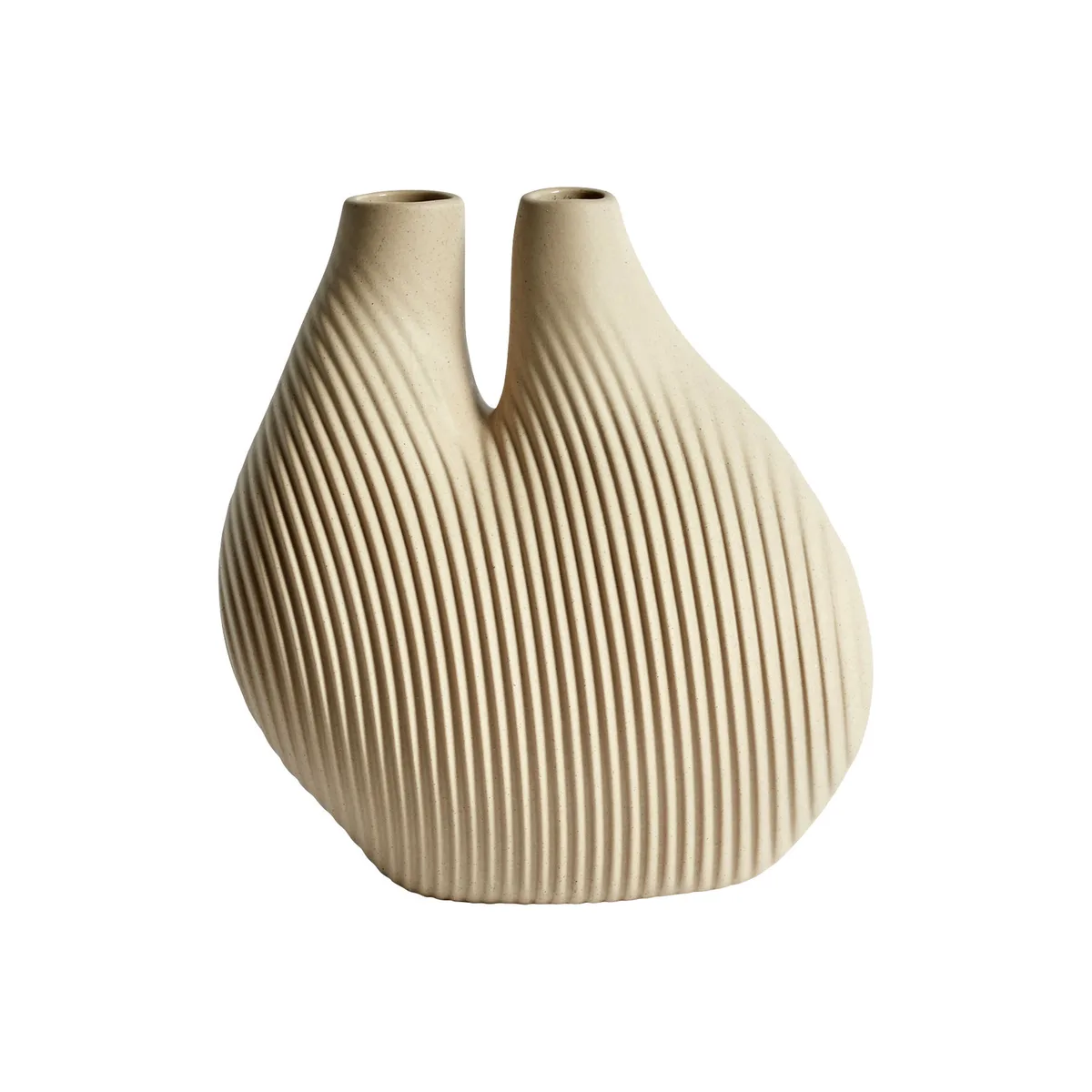 Vase W & S - Beige - Porzellan - Designer Wang & Söderström von HAY – Produktfoto