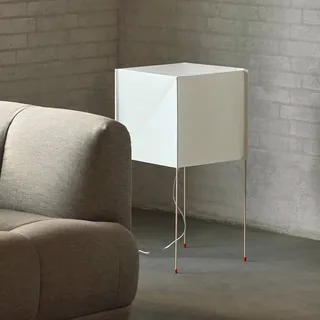 Vloerlamp HAY Paper Cube van HAY in Wit, Buche, Rood – productfoto 4 van 5