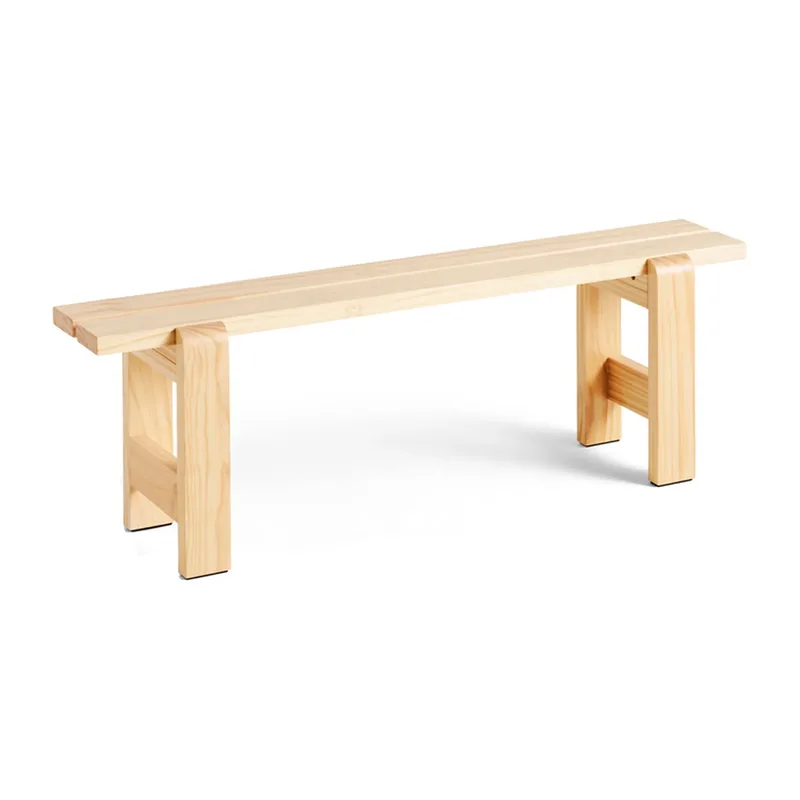 Weekday Bank 140x23 cm Kiefernholz lackiert Natural från HAY – produktbild