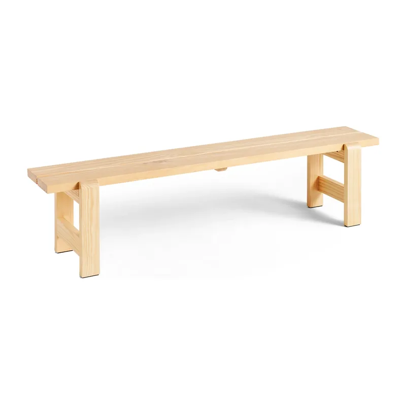 Weekday Bank 190x32 cm Kiefernholz lackiert Natural från HAY – produktbild