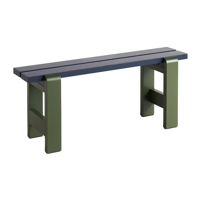 Weekday Bank Duo 111x23 cm Kiefernholz lackiert Steel blue-olive från HAY – produktbild