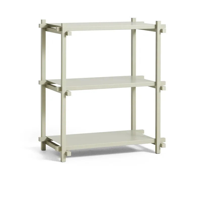 Woody Column Wandregal Beech-smokey grey, low by HAY – product photo